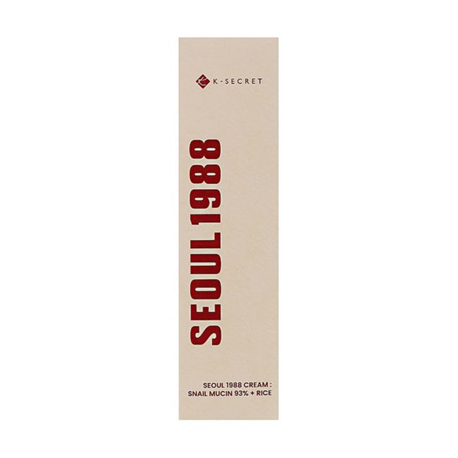 K - SECRET SEOUL 1988 SNAIL MUCIN 93% + RICE veido kremas, 100 ml