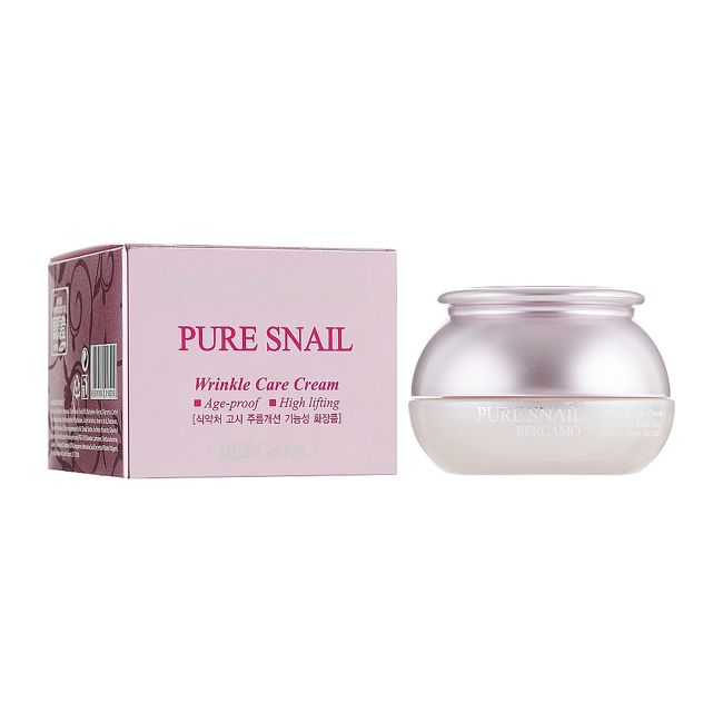 BERGAMO PURE SNAIL WRINKLE CARE veido kremas, 50 g