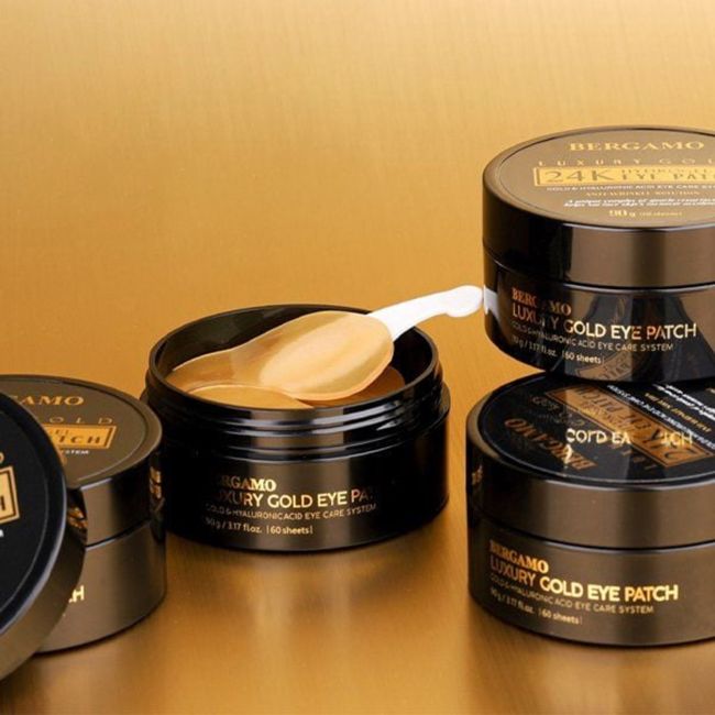 BERGAMO LUXURY GOLD 24K hidrogelio paakių padukai, 90 g