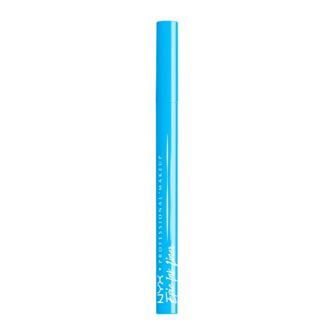 NYX PROFESSIONAL MAKEUP EPIC INK GLITZ vandeniui atsparus akių kontūro skystis su plunksnele, 1 ml