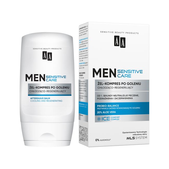 AA MEN SENSITIVE CARE COOLING AND REGENERATING želė po skutimosi, 100 ml