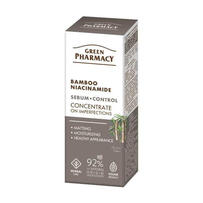 GREEN PHARMACY BAMBOO NIACINAMIDE odos priežiūros priemonė, 30 ml