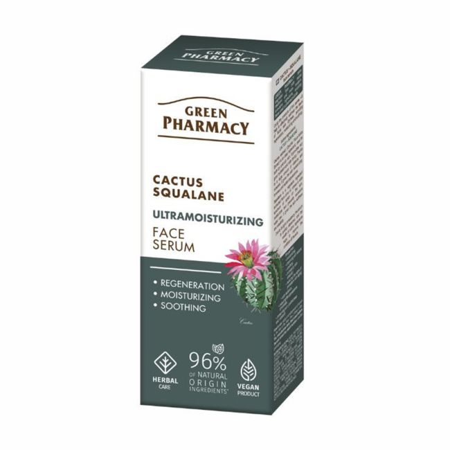GREEN PHARMACY CACTUS SQUALANE veido serumas, 30 ml