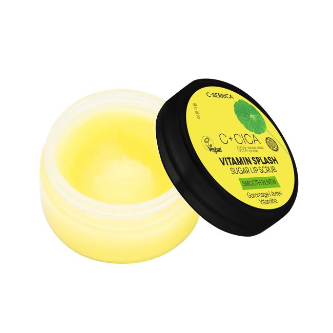C-BERRICA C + CICA VITAMIN SPLASH SUGAR lūpų šveitiklis, 10 ml