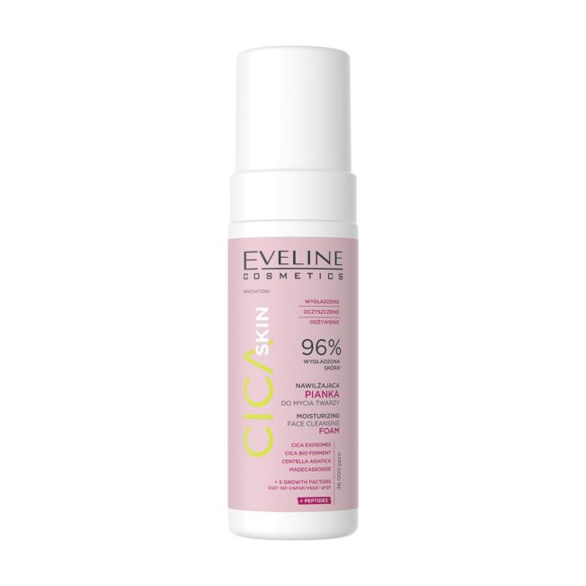 EVELINE CICA SKIN MOISTURIZING valomosios veido putos, 150 ml