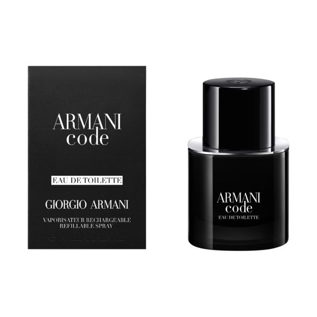 GIORGIO ARMANI CODE pakartotinai pripildomas tualetinis vyrų vanduo, 30 ml