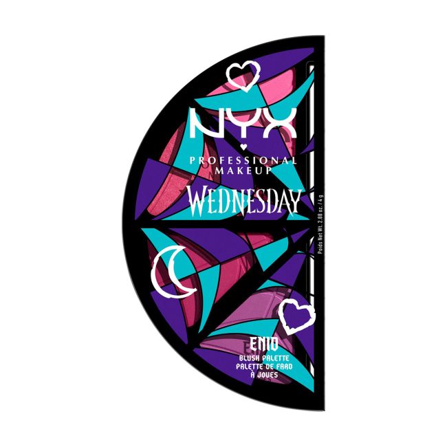 NYX PROFESSIONAL MAKEUP WEDNESDAY STAINED GLASS skaistalų paletė, 2,88 g