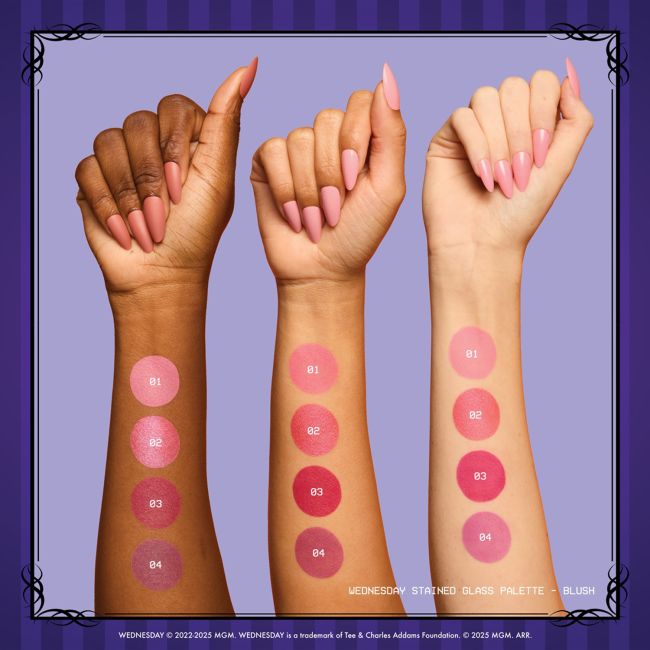 NYX PROFESSIONAL MAKEUP WEDNESDAY STAINED GLASS skaistalų paletė, 2,88 g