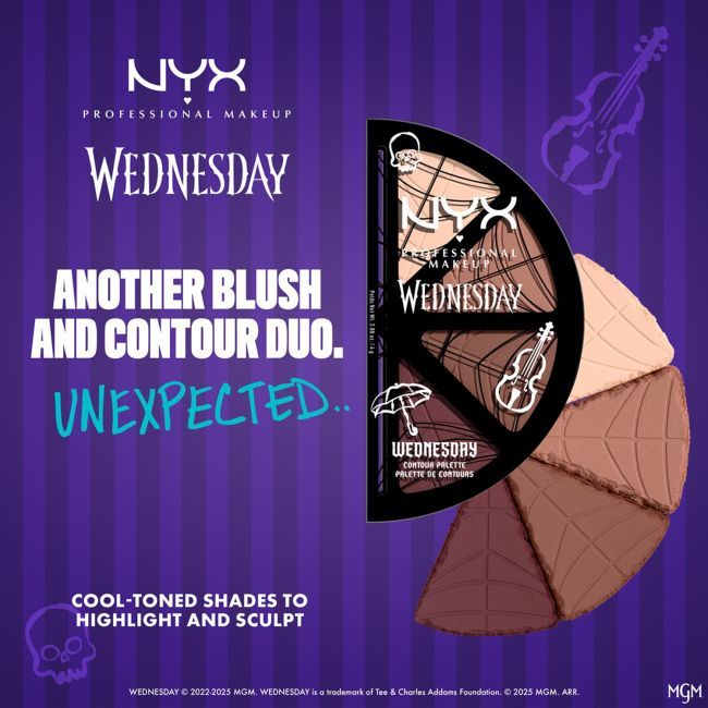 NYX PROFESSIONAL MAKEUP WEDNESDAY veido bruožų kontūravimo paletė (4 x 2,88 g)