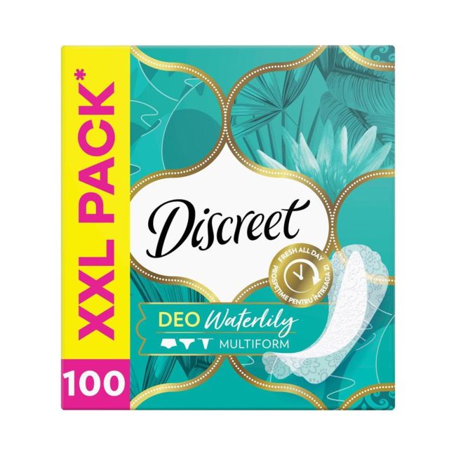 DISCREET DEO WATERLILY higieniniai įklotai (100 vnt.)