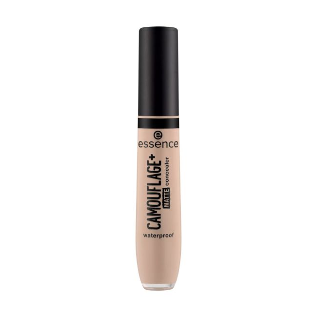 ESSENCE CAMOUFLAGE + MATTE vandeniui atspari maskuojamoji priemonė, 8 ml