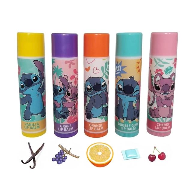 DISNEY STITCH lūpų balzamų rinkinys (5 vnt.)