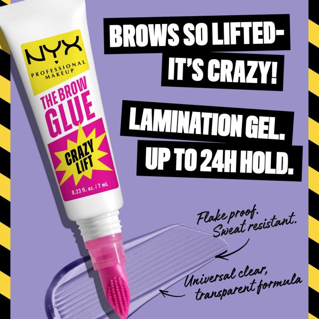 NYX PROFESSIONAL MAKEUP CRAZY LIFT antakių klijai, 7 ml
