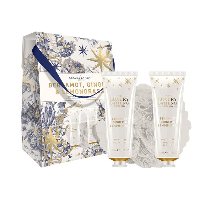 LUXURY BATHING BERGAMOT, GINGER & LEMONGRASS dovanų rinkinys
