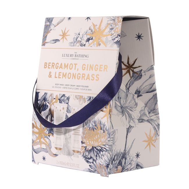 LUXURY BATHING BERGAMOT, GINGER & LEMONGRASS dovanų rinkinys