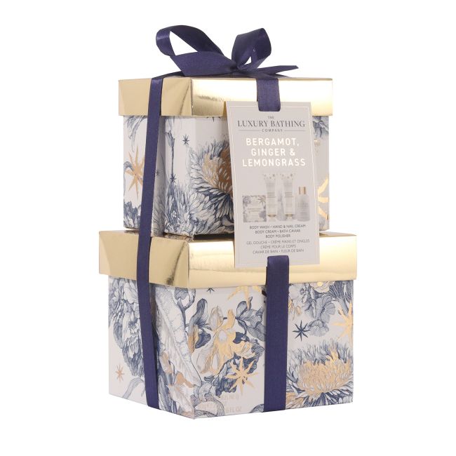 LUXURY BATHING BERGAMOT, GINGER & LEMONGRASS dovanų rinkinys