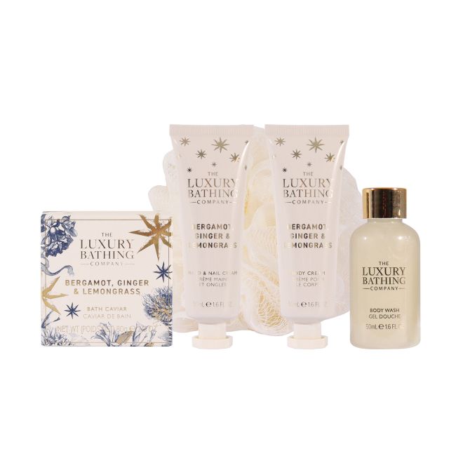 LUXURY BATHING BERGAMOT, GINGER & LEMONGRASS dovanų rinkinys