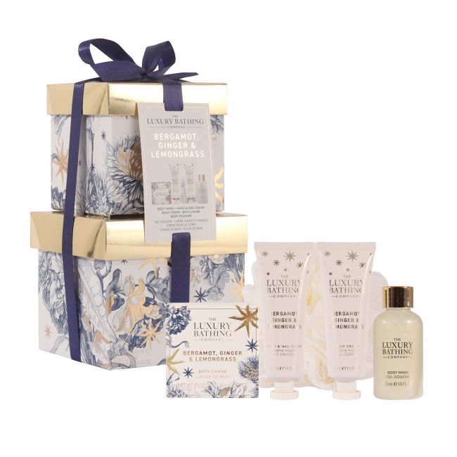 LUXURY BATHING BERGAMOT, GINGER & LEMONGRASS dovanų rinkinys