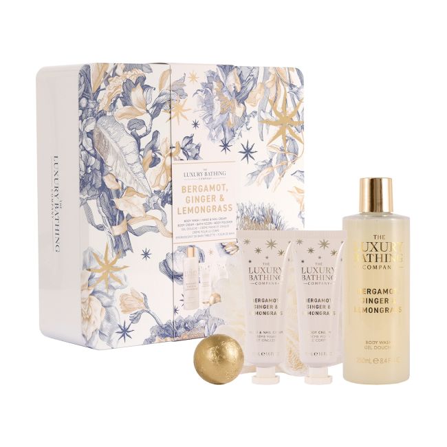 LUXURY BATHING BERGAMOT, GINGER & LEMONGRASS dovanų rinkinys