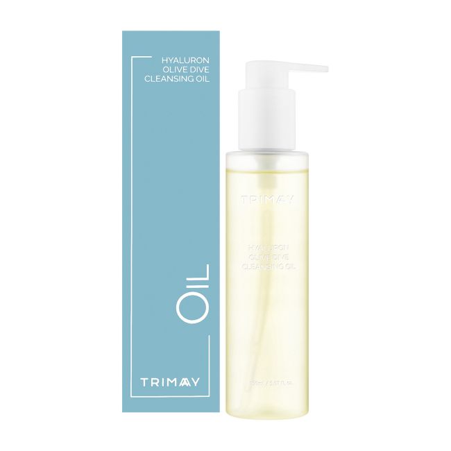TRIMAY HYALURON OLIVE DIVE valomasis veido aliejus, 150 ml