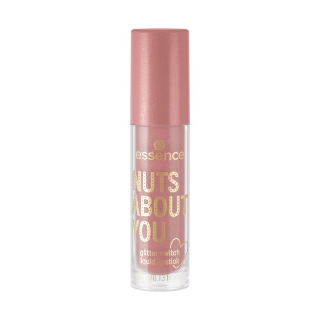 ESSENCE NUTS ABOUT YOU GLITTER SWITCH skystieji lūpų dažai, 4 ml
