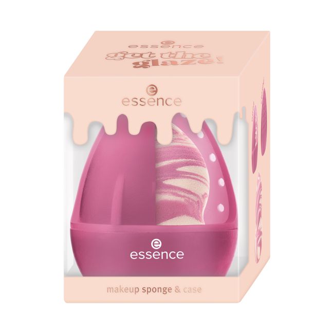 ESSENCE GET THE GLAZE! makiažo kempinėlė + dėklas