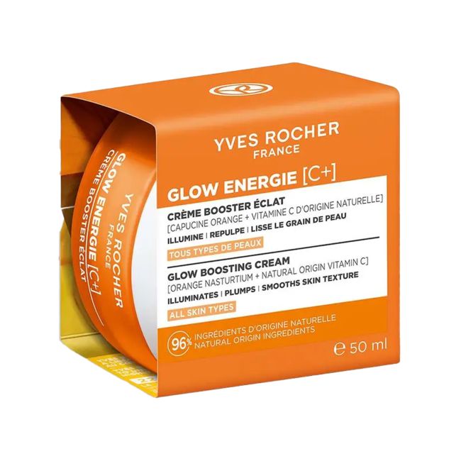 YVES ROCHER GLOW ENERGIE BOOSTING veido kremas, 50 ml