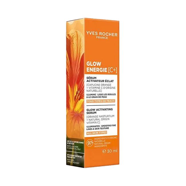 YVES ROCHER GLOW ENERGIE ACTIVATING veido serumas, 30 ml