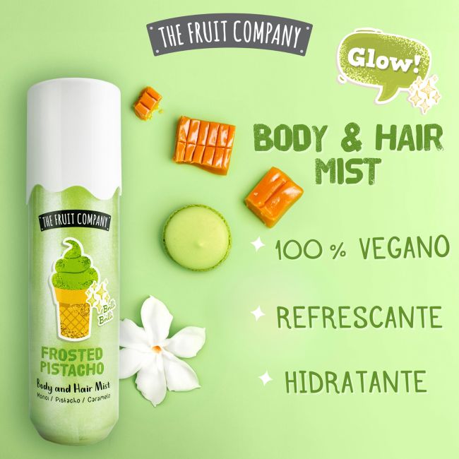 THE FRUIT COMPANY FROSTED PISTACHO kūno ir plaukų migla, 200 ml