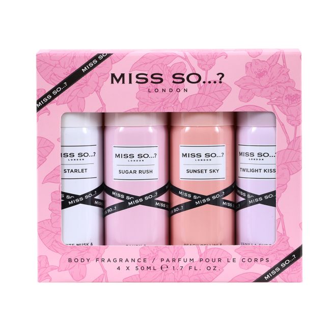 MISS SO...? LONDON dezodorantų rinkinys (4 x 50 ml)