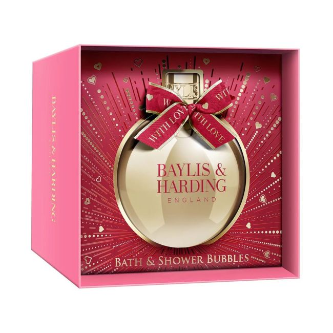 BAYLIS & HARDING MIDNIGHT CHERRY vonios ir dušo putos (250 ml) + plaukų gumytė