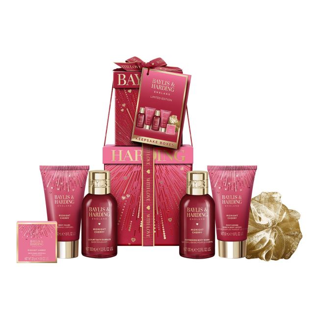 BAYLIS & HARDING PAMPER MIDNIGHT CHERRY kosmetikos rinkinys