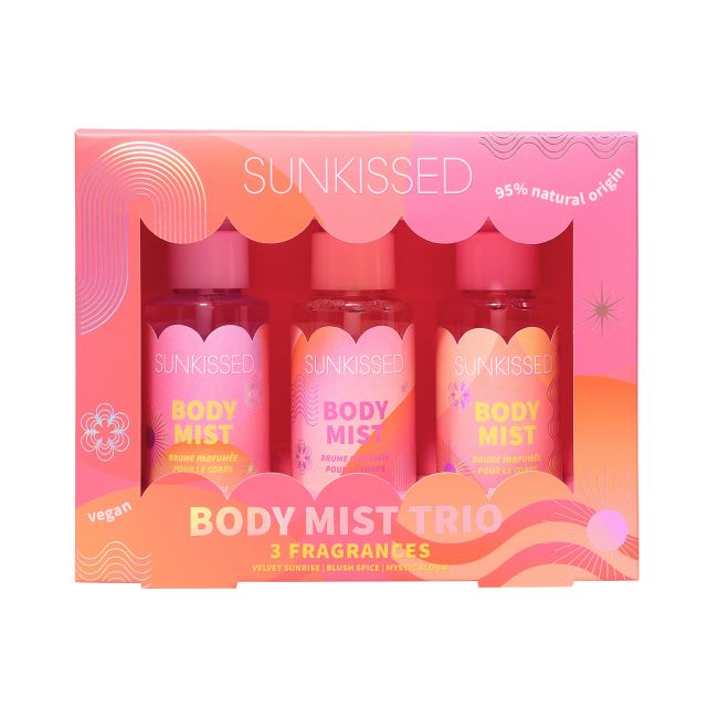 SUNKISSED BODY MIST TRIO kūno miglų rinkinys (3 x 100 ml)