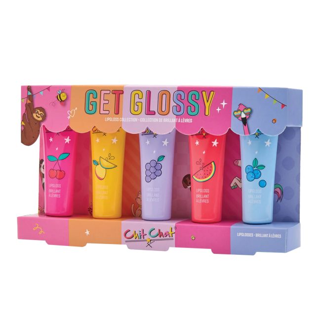 CHIT CHAT GET GLOSSY vaikų lūpų blizgių rinkinys