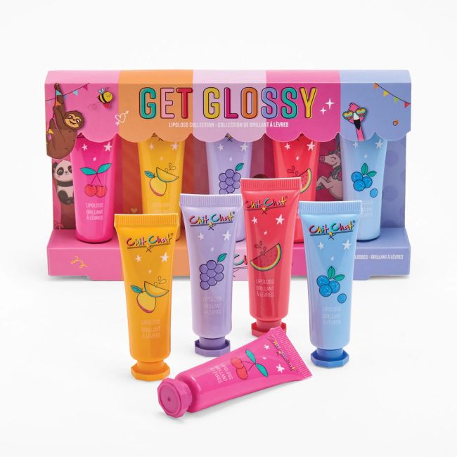CHIT CHAT GET GLOSSY vaikų lūpų blizgių rinkinys