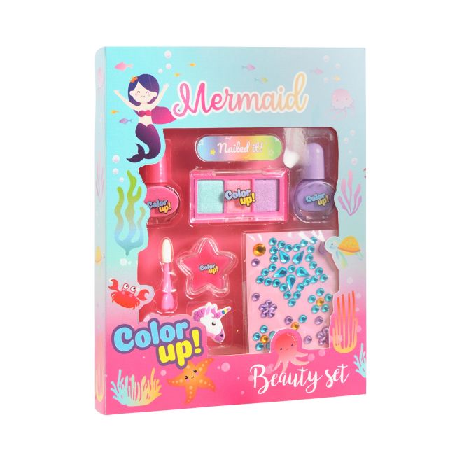 MERMAID COLOR UP! BEAUTY vaikų kosmetikos rinkinys
