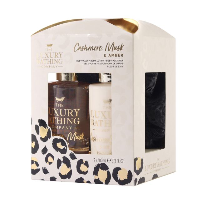 LUXURY BATHING CASHMERE MUSK & AMBER dovanų rinkinys