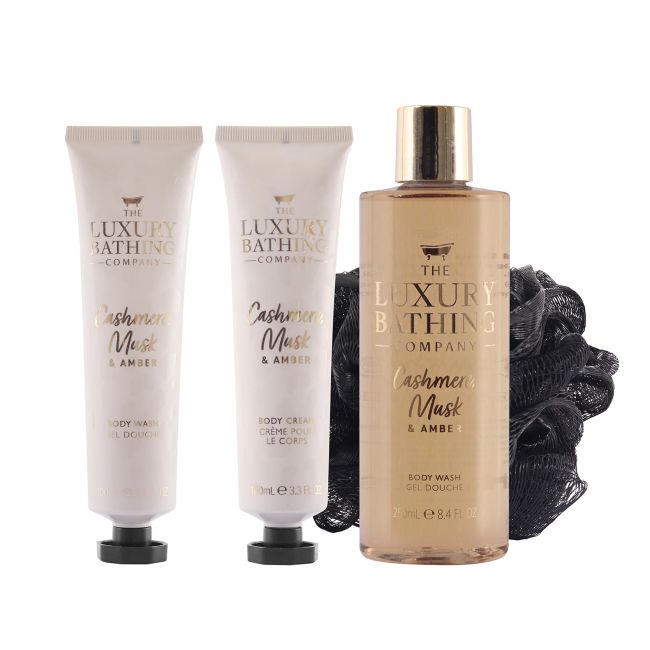 LUXURY BATHING CASHMERE MUSK & AMBER dovanų rinkinys