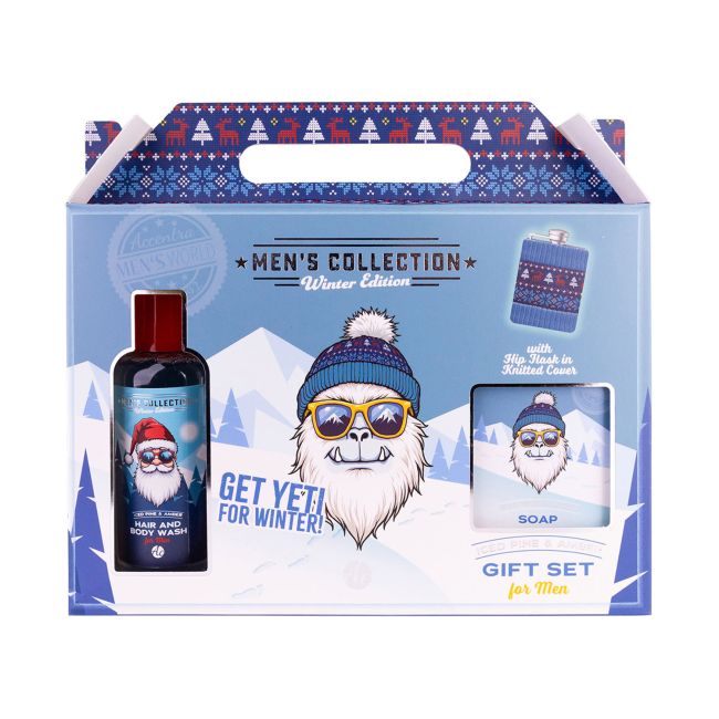 MEN'S COLLECTION WINTER EDITION ICED PINE & AMBER vyrų dovanų rinkinys