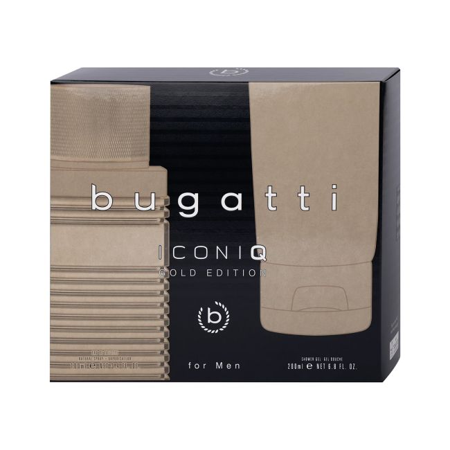 BUGATTI ICONIQ GOLD EDITION vyrų kosmetikos rinkinys