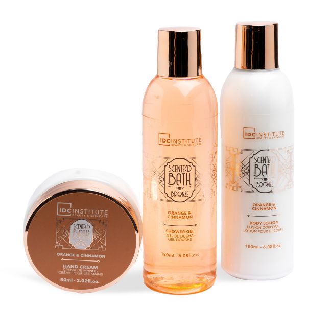 IDC INSTITUTE SCENTED BATH BRONZE dovanų rinkinys