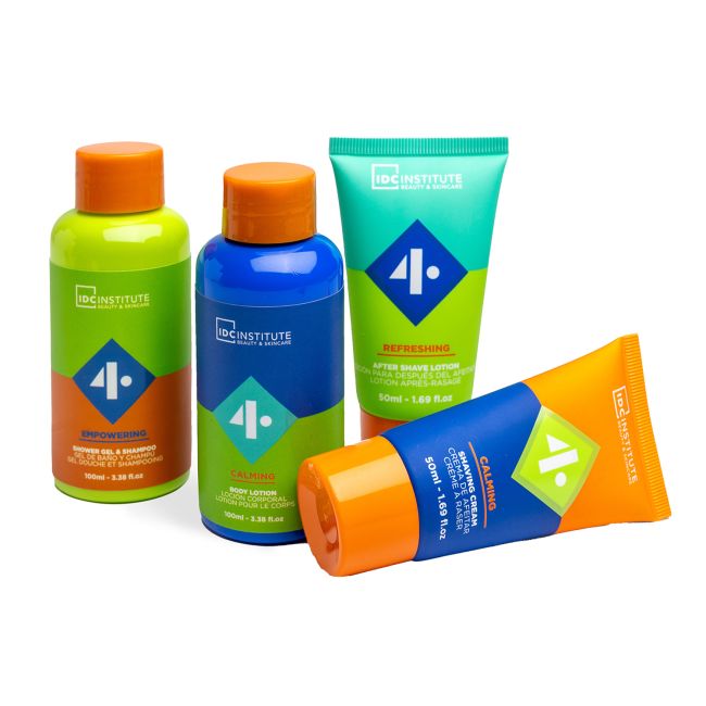 IDC INSTITUTE BEAUTY & SKINCARE kelioninis vyrų kosmetikos rinkinys