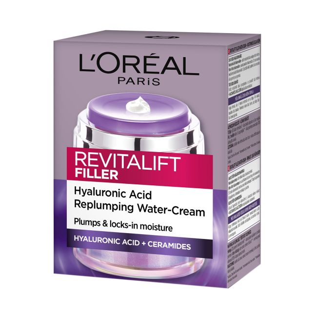 L'OREAL REVITALIFT FILLER vandens pagrindo veido kremas, 50 ml