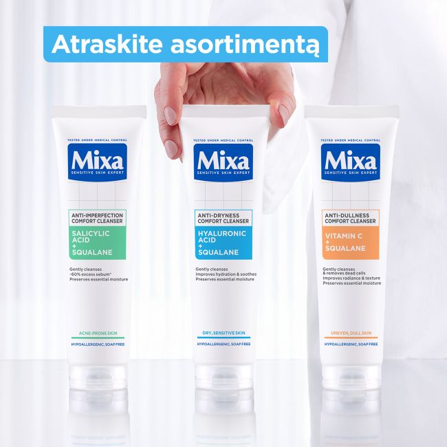 MIXA ANTI-DRYNESS veido valiklis, 150 ml