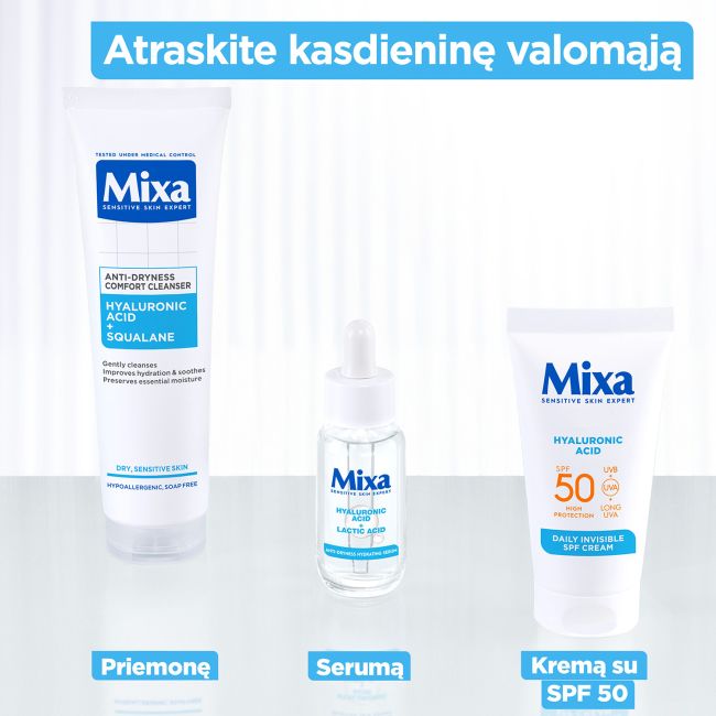 MIXA ANTI-DRYNESS veido valiklis, 150 ml