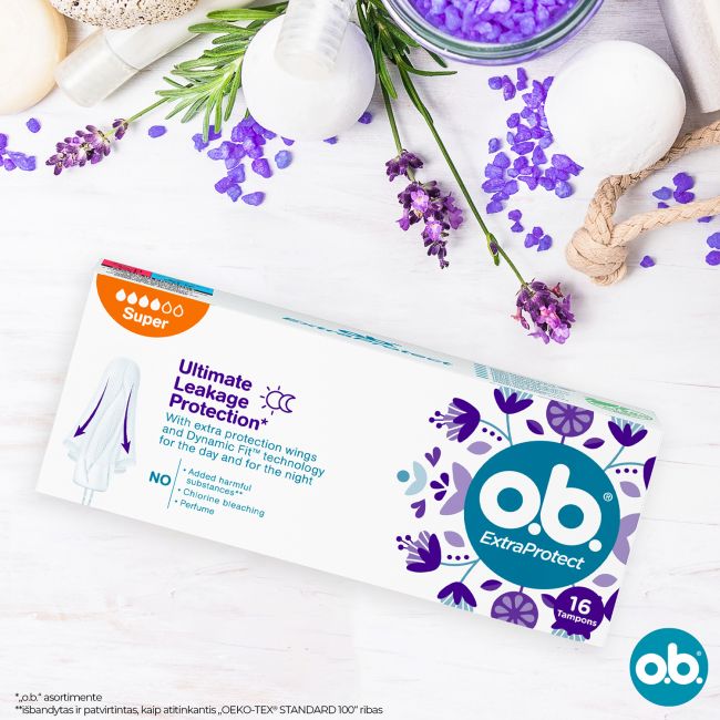 O.B. EXTRA PROTECT SUPER tamponai (16 vnt.)