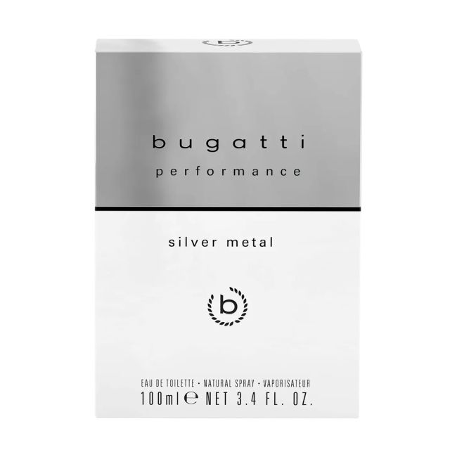 BUGATTI PERFORMANCE SILVER METAL tualetinis vanduo, 100 ml