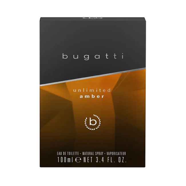 BUGATTI UNLIMITED AMBER tualetinis vanduo, 100 ml