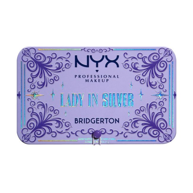 NYX PROFESSIONAL MAKEUP BRIDGERTON LADY IN SILVER DUO skaistalų paletė