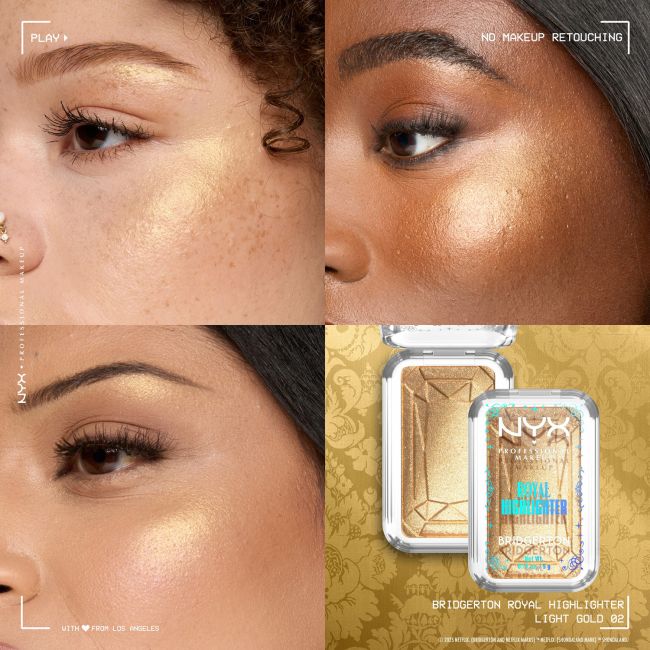 NYX PROFESSIONAL MAKEUP BRIDGERTON ROYAL HIGHLIGHTER švytėjimo suteikianti pudra, 5 g